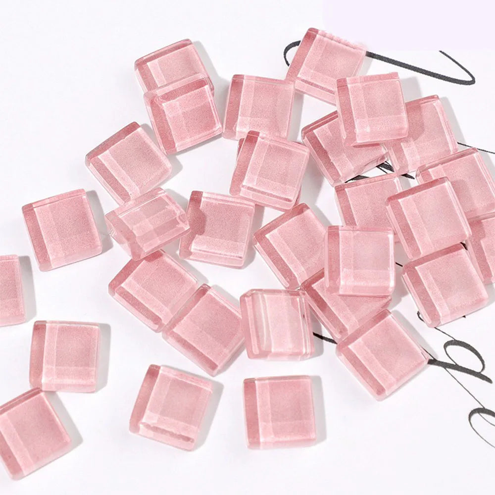 50 bunte Glas-Mosaikfliesen – 50 Stück für kreative DIY-Deko & Kunst