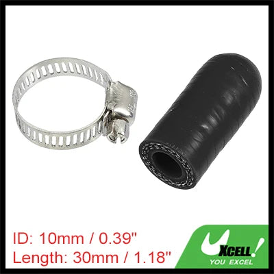 Auto Silikonschlauch Endkappe 6-40 mm Innendurchmesser 30 mm Länge schwarz