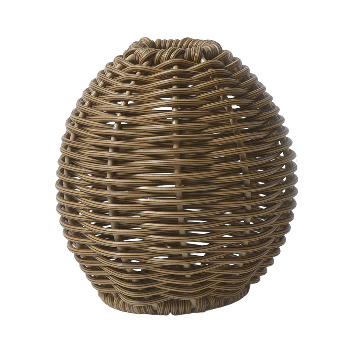 Handgewebte Kunststoff Vase Rattan Optik für kreative Blumenarrangements