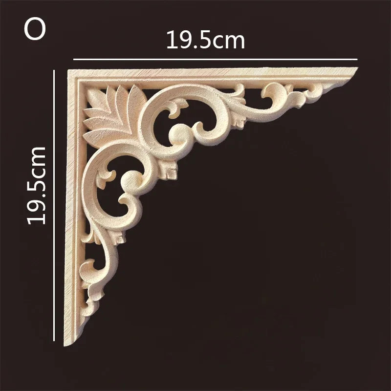 Exklusive Holz Eckverbindung Onlay Applikation für Möbel & Heimdeko