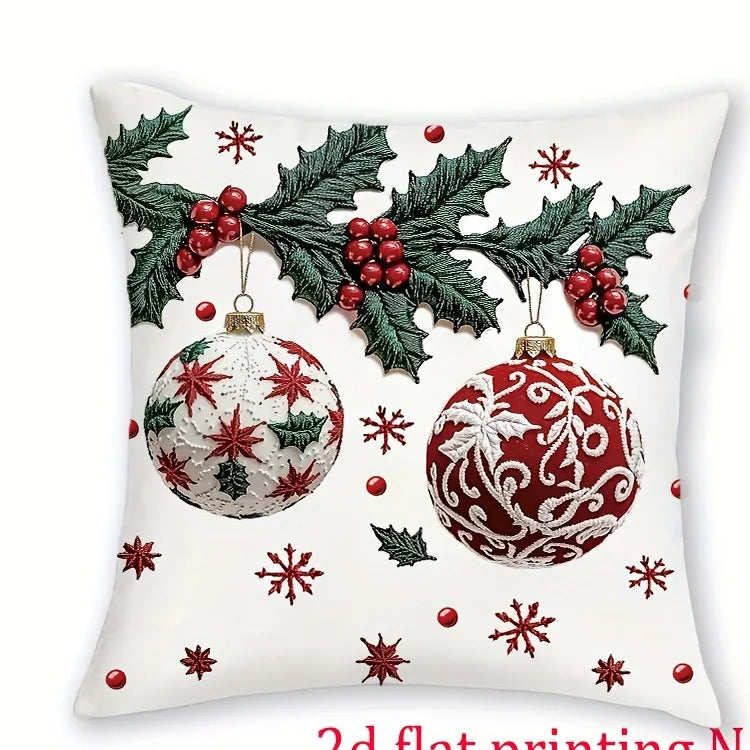 Weihnachtliche Kissenbezüge mit festlichen Motiven für Ihr Zuhause