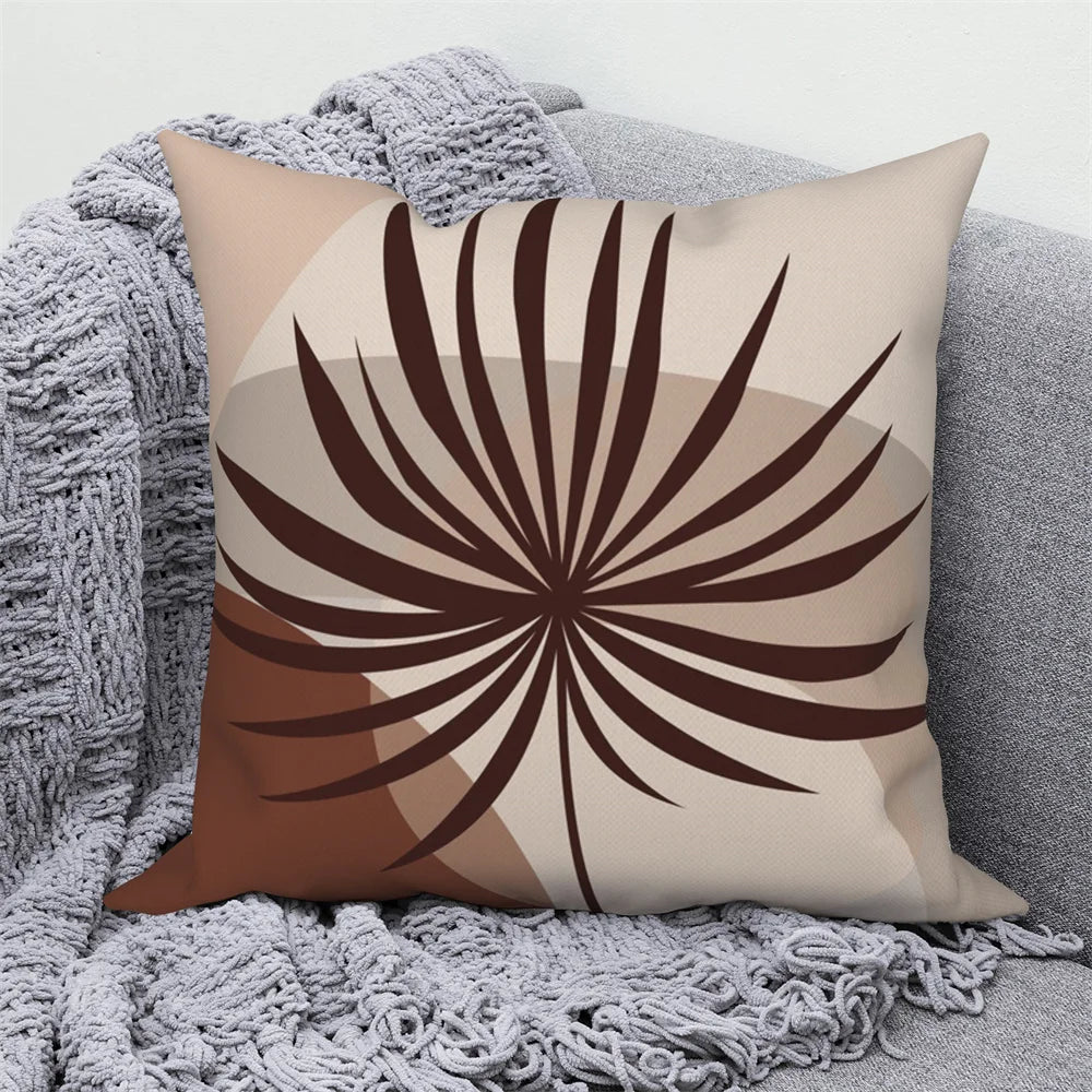 Dekorativer Kissenbezug mit abstrakten Zweigen für Zuhause und Auto