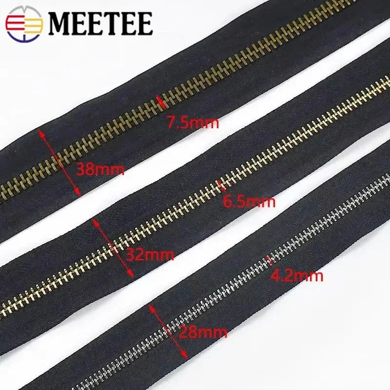 Metall Reißverschluss Set 3 5 für Taschen Jacken Kleidung DIY Reparatur