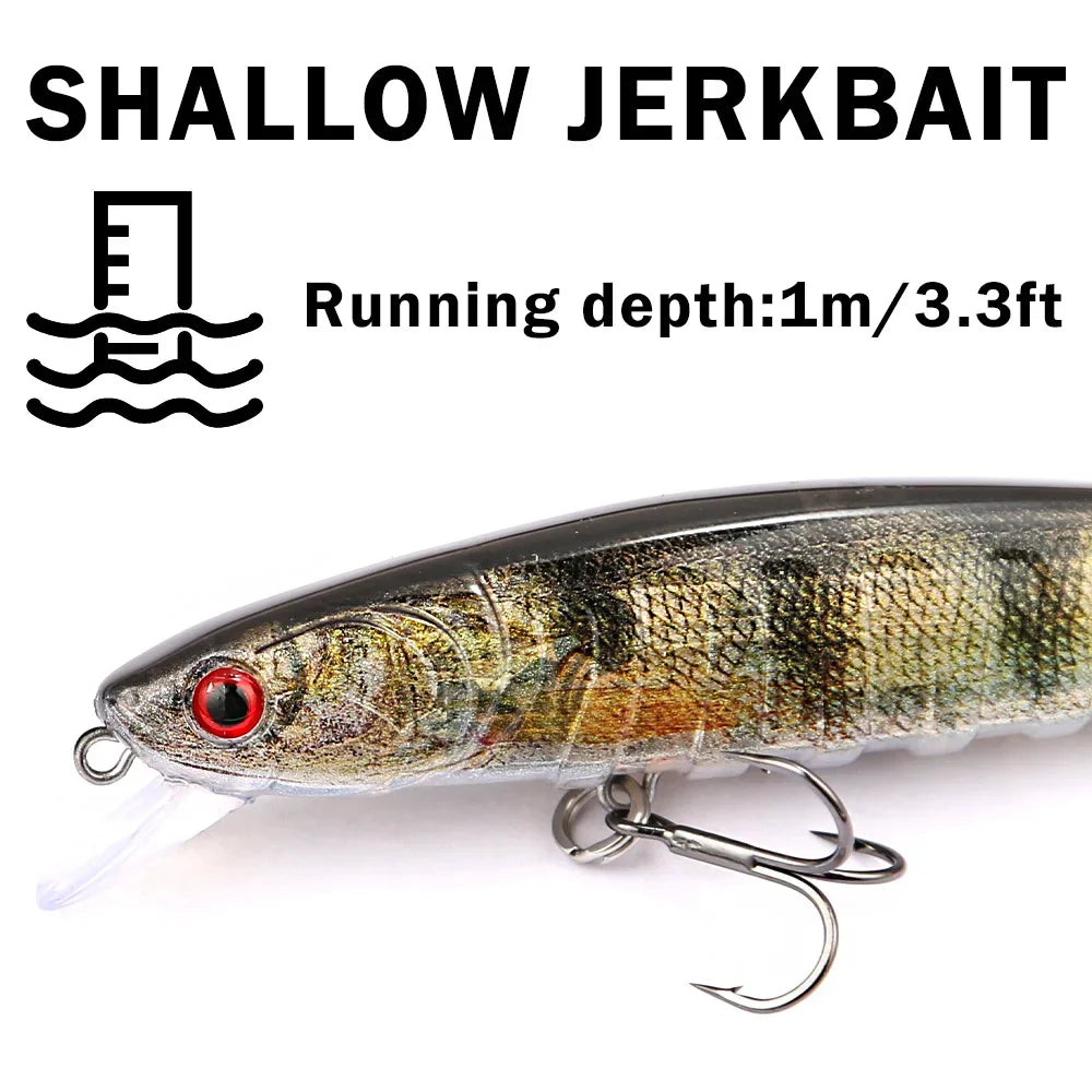 110 mm hängender Minnow-Wobbler harter Angelköder für Süß und Salzwasser