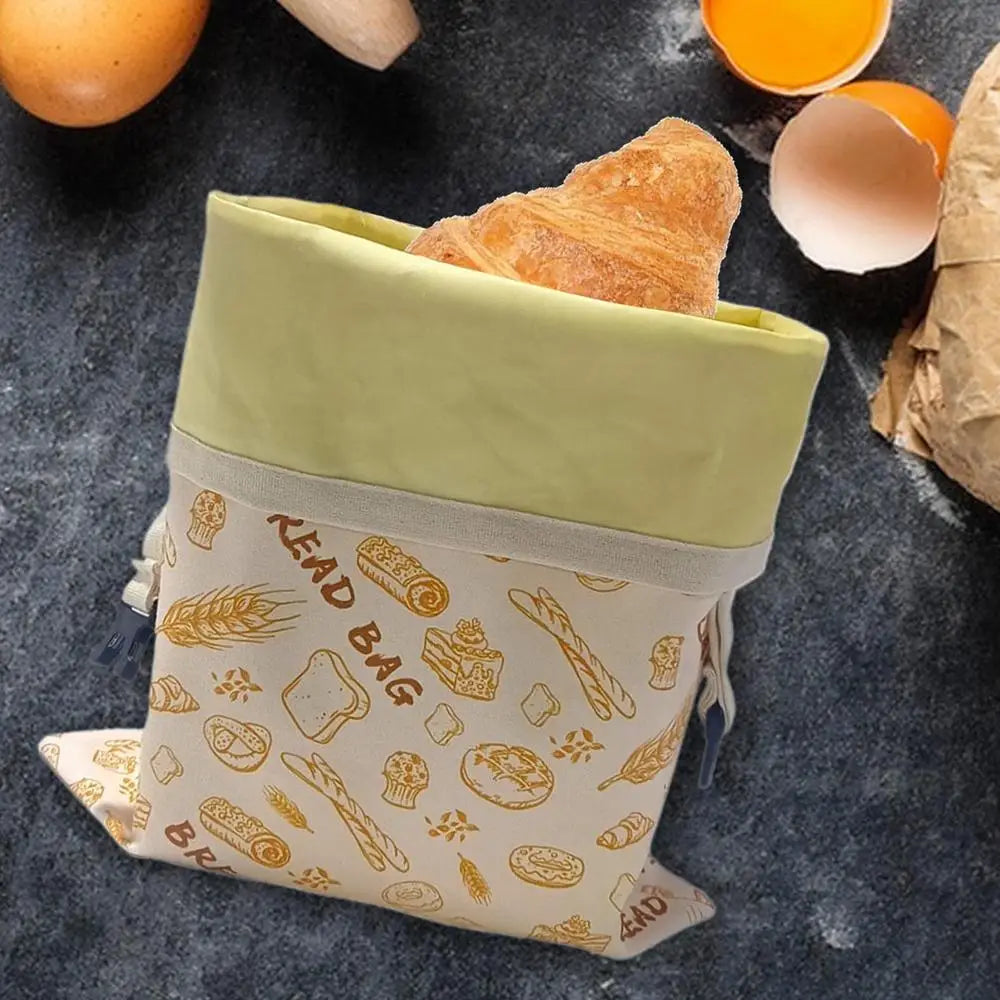 Wiederverwendbarer Bienenwachs Brotbeutel 30x39 cm fuer Frische T