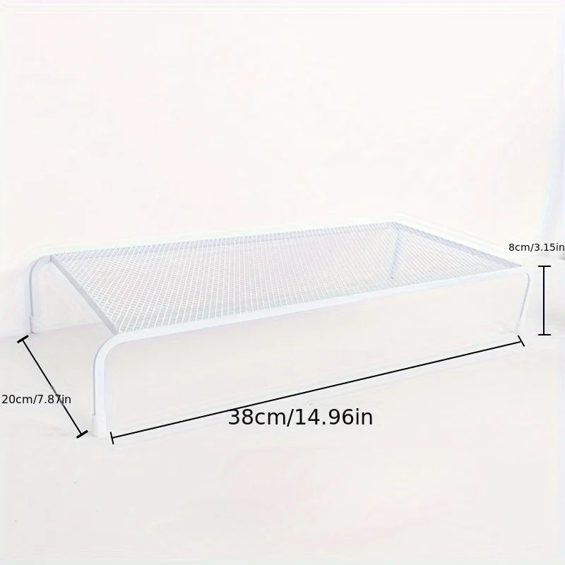 Monitorständer Schreibtisch-Organizer für Laptop Büro weiß platzsparend