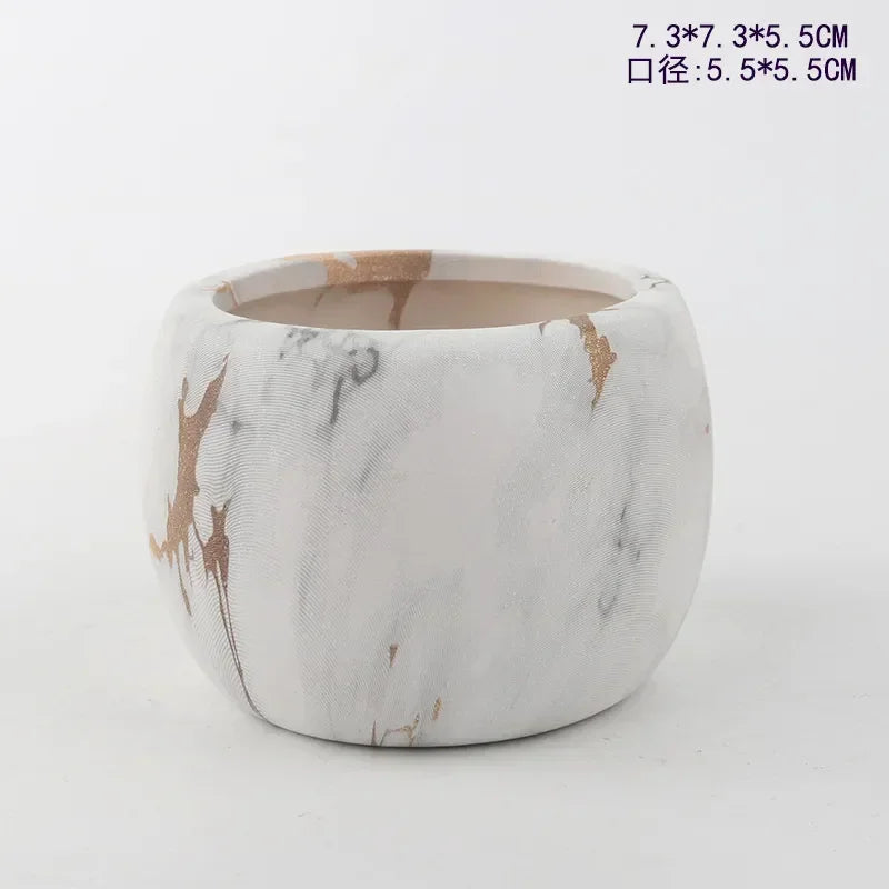 Keramik Blumentöpfe: Sukkulenten, Wasser-Transfer, Nordic Stil