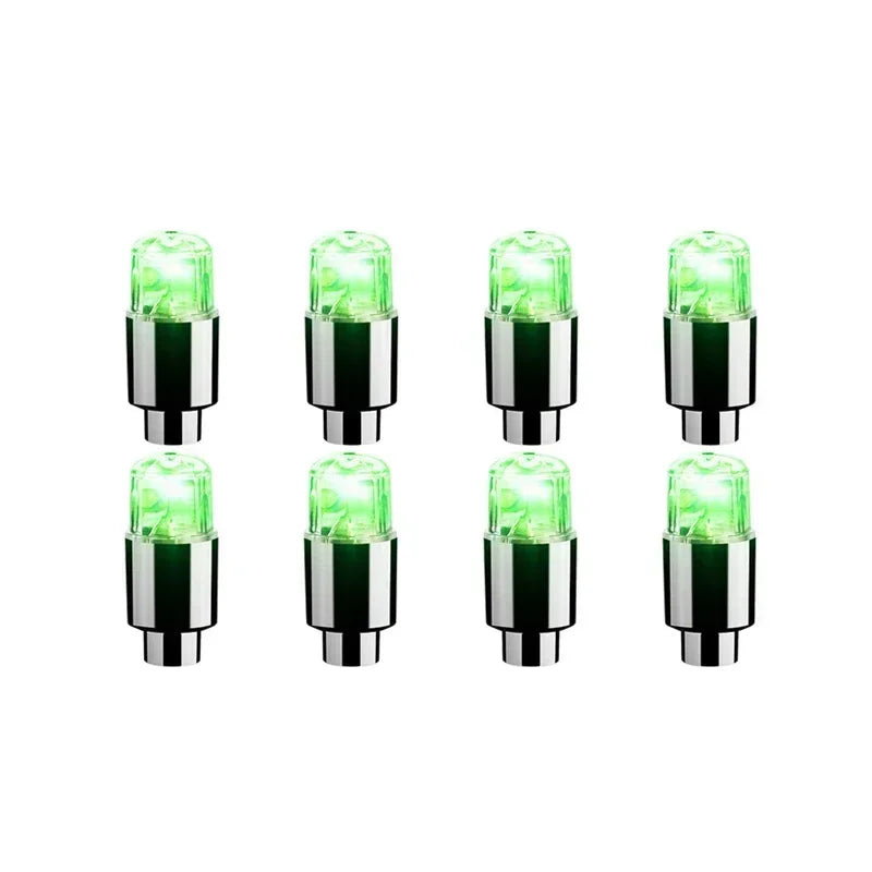 LED Radlichter bunte Reifen Ventilkappen 2 4 8 Stück für Auto Motorrad