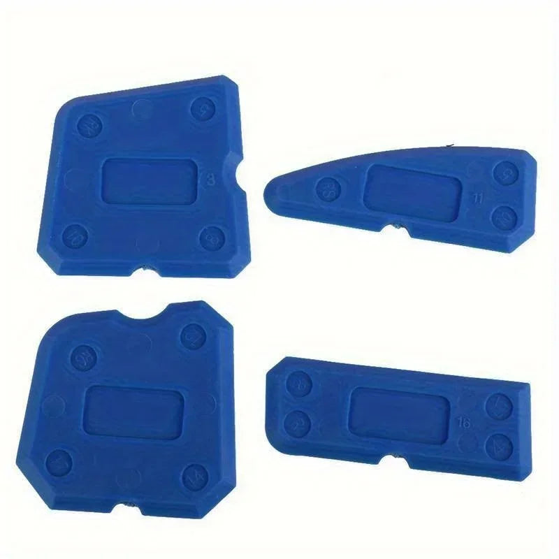 Flexibles 4-teiliges Silikon-Dichtungswerkzeug für perfekte Fugen glatt und sauber