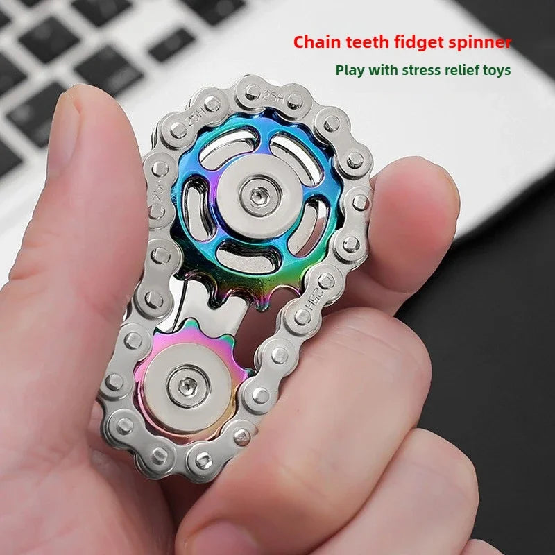 Metall Fidget Spinner Schreibtischspielzeug Stress Relief Zahnräder