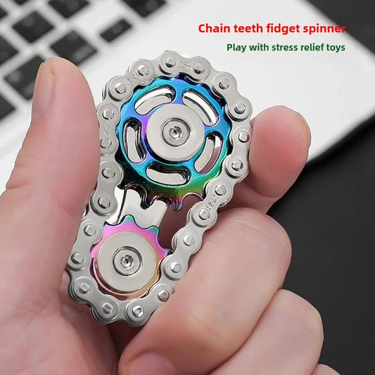 Metall Fidget Spinner Schreibtischspielzeug Stress Relief Zahnräder