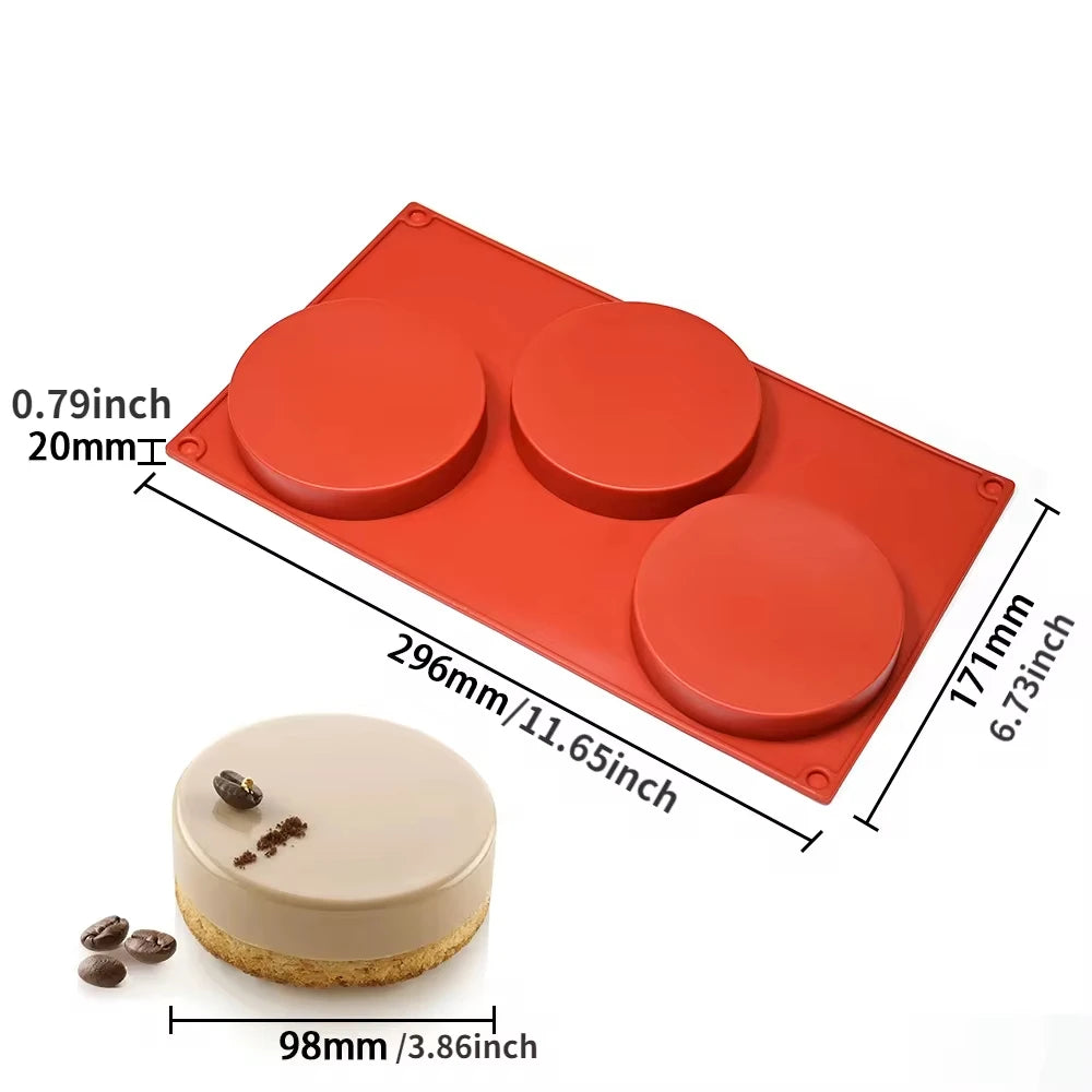 Zylinderförmige Silikonform für Seifen Schokolade Gelee Pudding Süßigkeiten