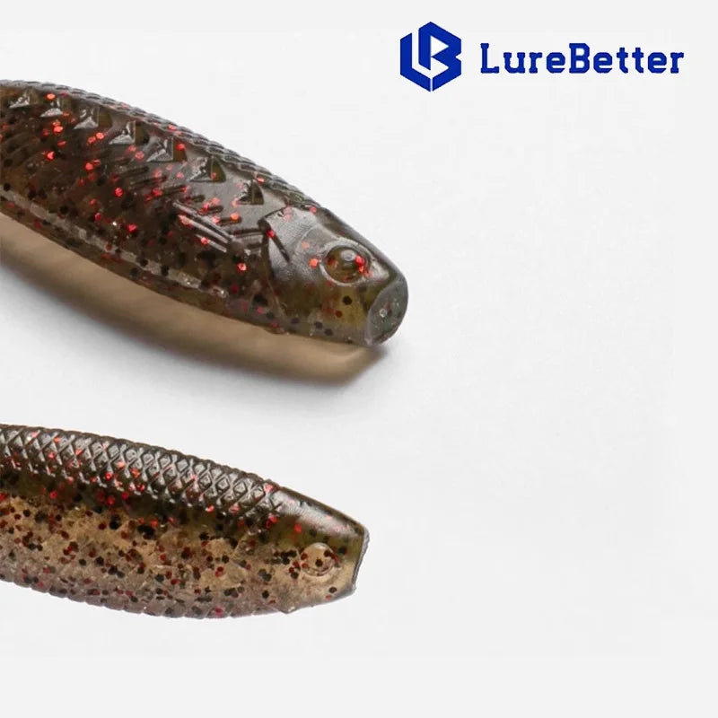 12er Set schwimmende weiche Köder 55 65mm für Süßwasser und Meerwasser