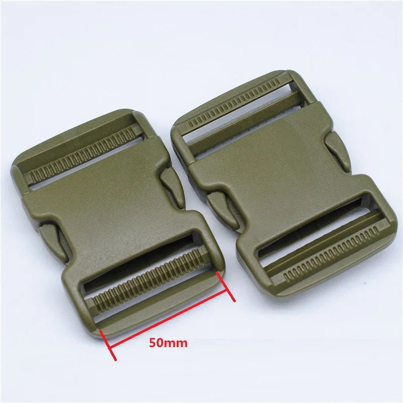 2x Kunststoff Schnallen doppelt verstellbar 20-50mm für Rucksack Gürtel