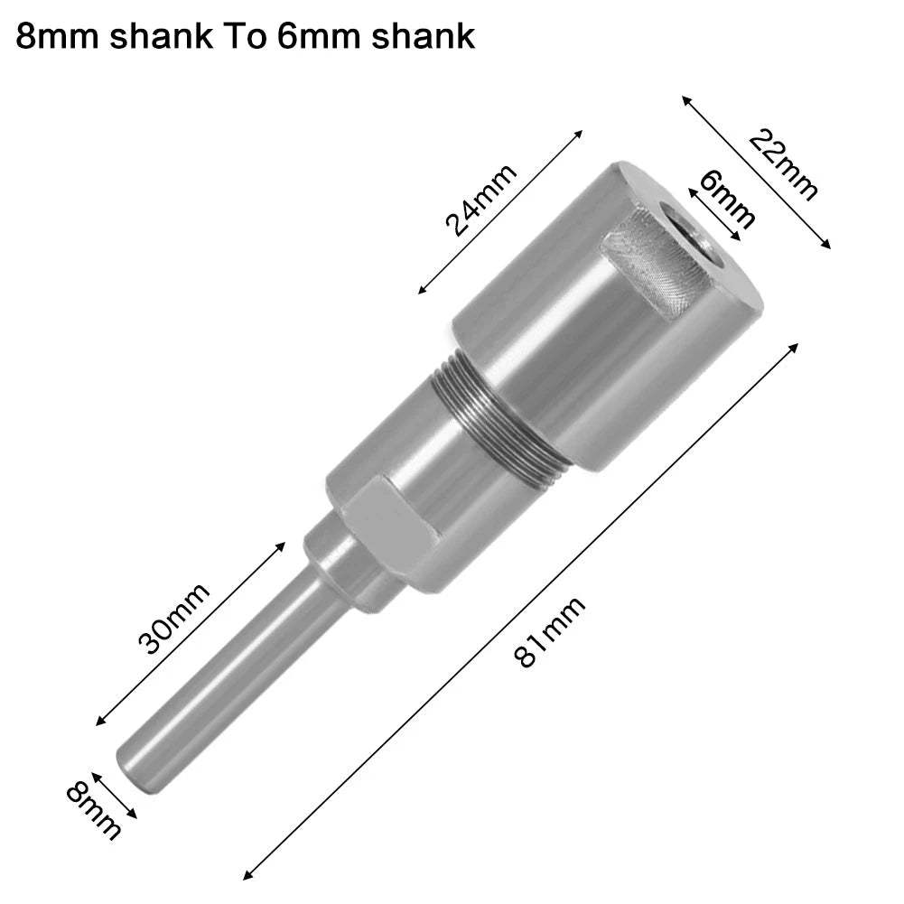 Hochwertige Bits und Spannzangen Set 1/4 8mm 12mm 1/2 Schaft für Router