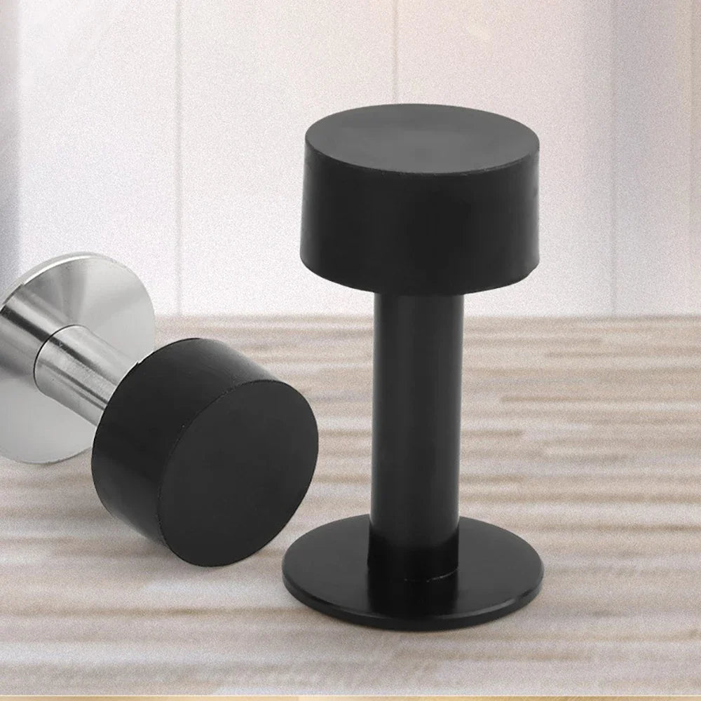 Nagelfreier Edelstahl Gummi Türstopper zur Boden- Wandmontage - Varianten