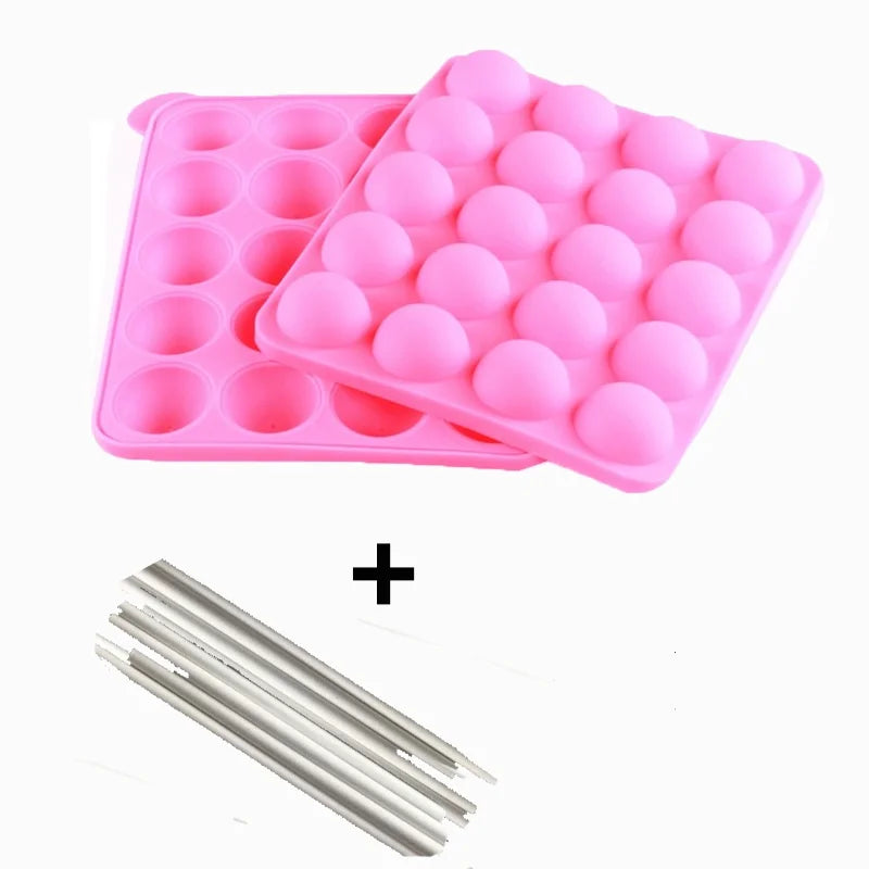 Flexible Silikon-Lutscherform mit 12/20 Löchern für einfache Cake Pops - Süßes