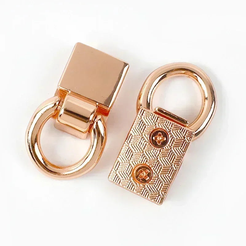 4 oder 8 Metall Clip Schnallen 36x15 mm für Taschengurt und Lederwaren