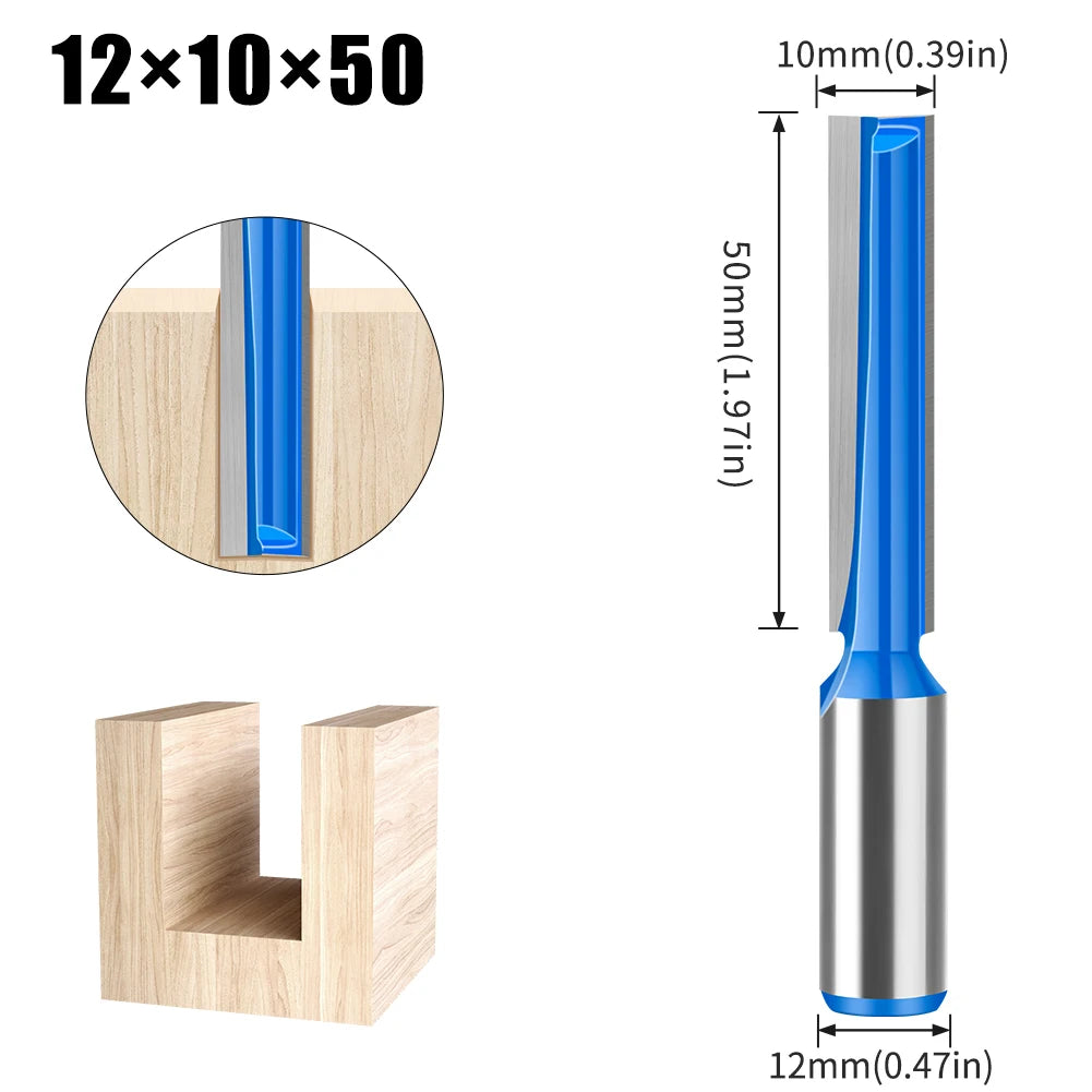 12mm Schaft Verlängert Bodenfräsen Router Bit Fräser Holzwerkzeug