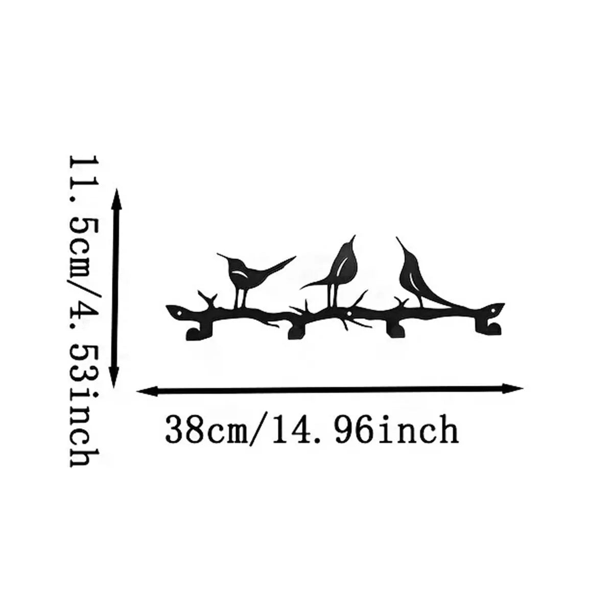 Stilvoller Schlüssel-Organizer aus Metall für Wandmontage