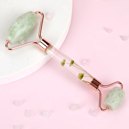 Natürlicher Jade Roller für Gesichtsmassage - Hautpflege – Anti-Aging Wirkung