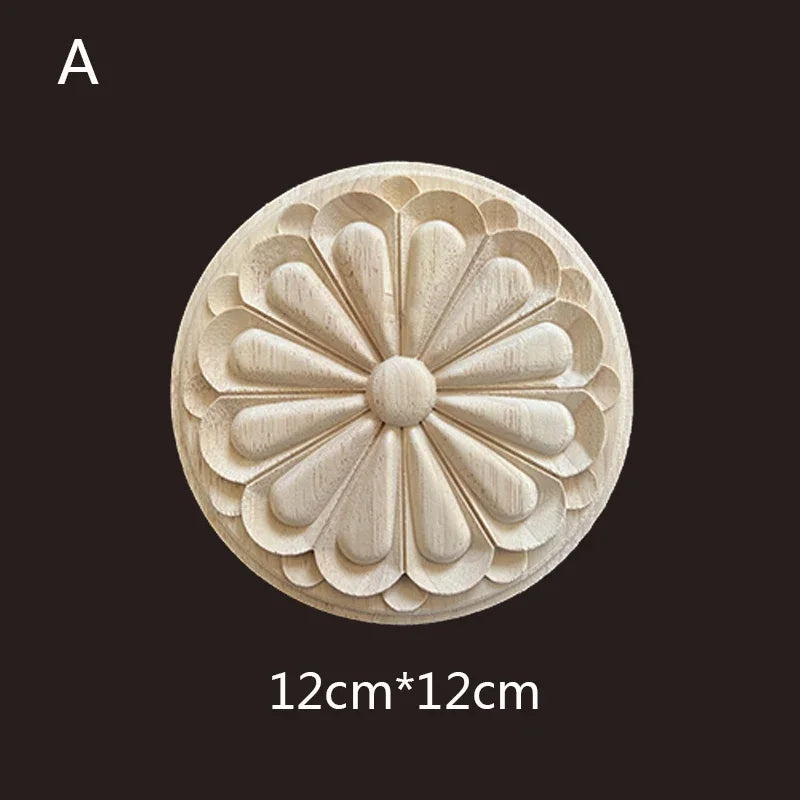 Geschnitzte Holzapplikationen für Möbel und Heimdekoration Basteln