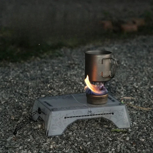 Tragbarer faltbarer Mini Campingtisch mit 2 in 1 Funktion für 3 Personen