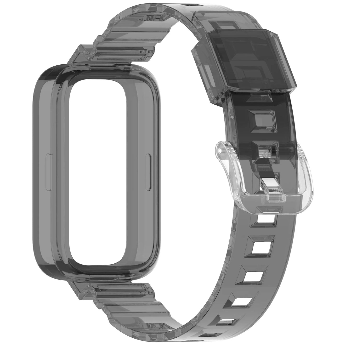 Transparentes Silikonarmband für Fitness-Tracker – Ersatzarmband Unisex