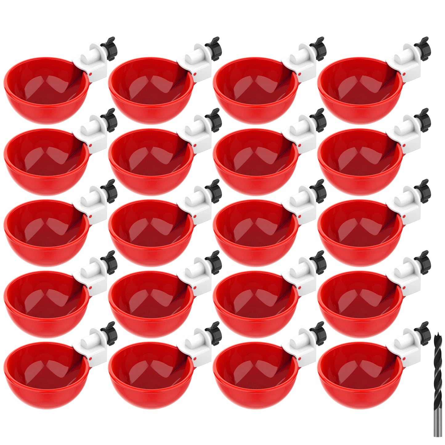 Automatische Trinkbecher für Huhn Ente 5-20 Stück Kunststoff Geflügelfutter