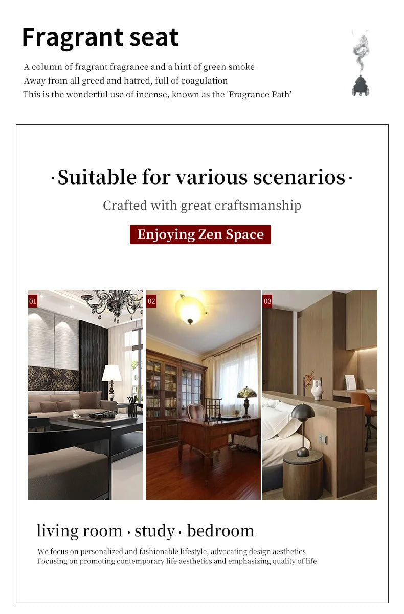 Lila Ton Rückfluss Weihrauchbrenner mit Wasserfall Effekt