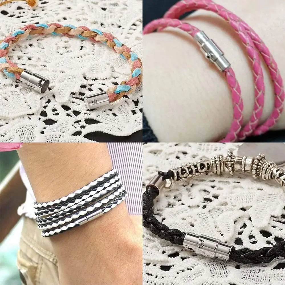 5 Stück magnetische Verschlüsse für Lederarmband Kordel-Endkappen-Yabubest - Home & More