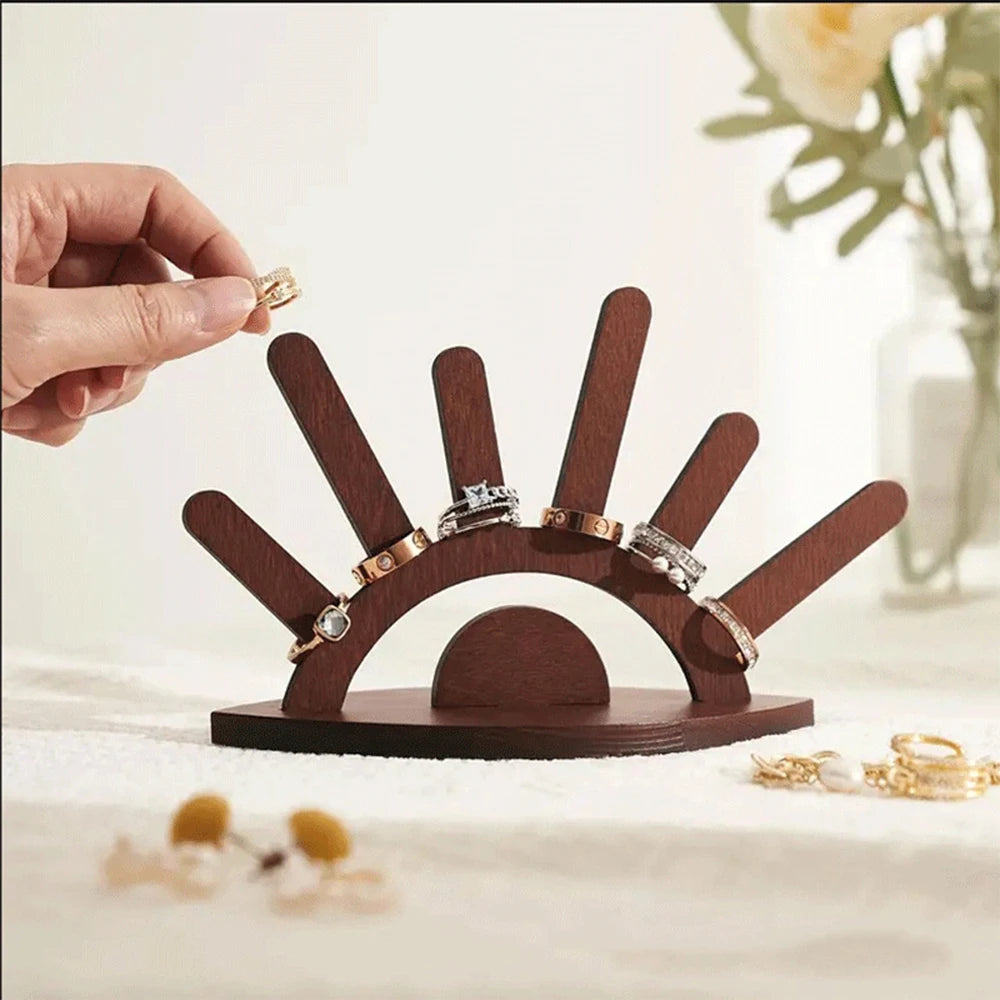 Schmuckständer aus Holz für Ringe Armbänder und Ohrringe