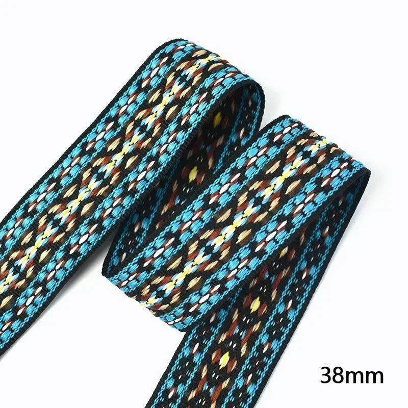 Polyester Baumwoll Jacquard Gurtband 30/38mm für DIY Nähen Zubehör