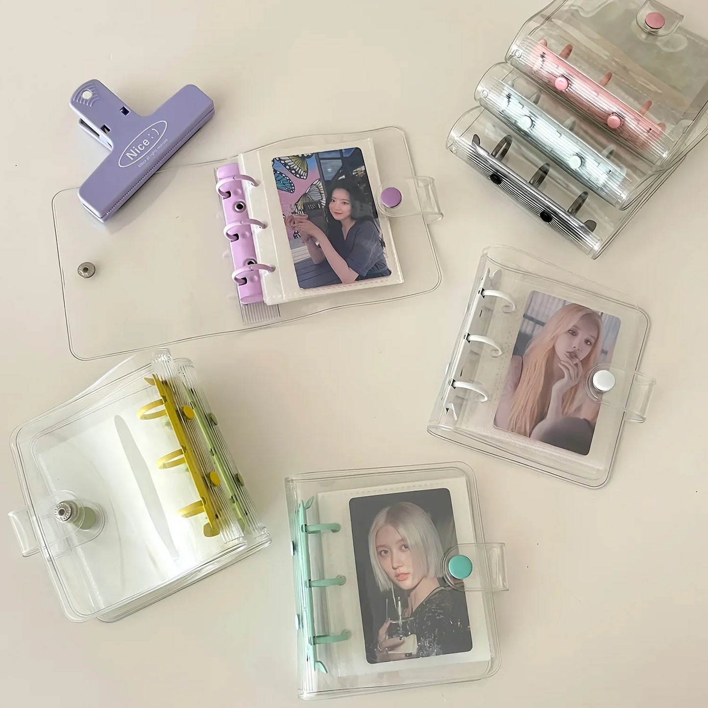 3-Zoll Kpop Fotokarten Sammelbuch und Binder für Idol Bilder Photocards