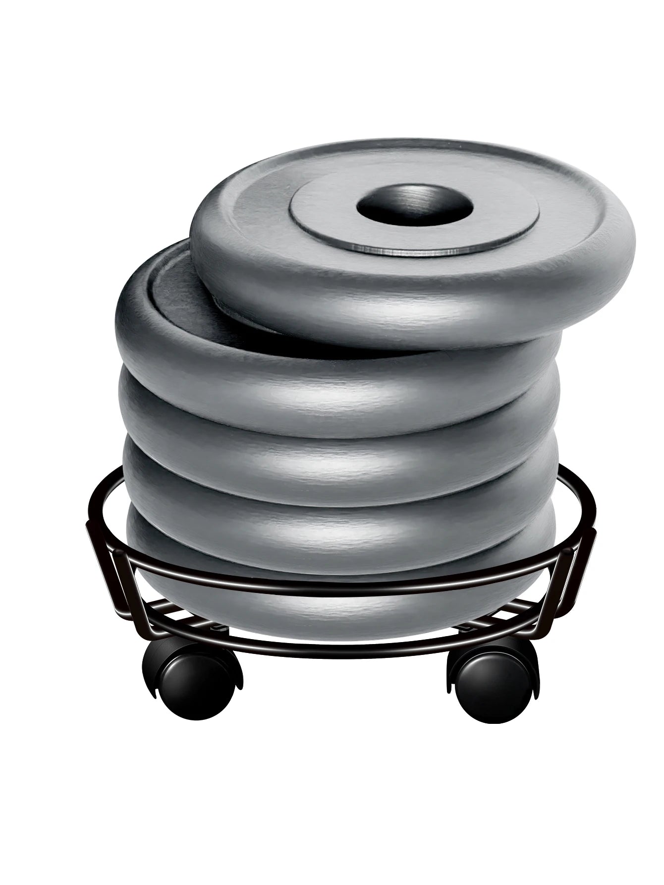 Runder eiserner Pflanzenständer mit beweglichem Display für Balkon und Garten