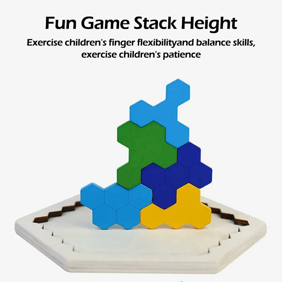 Holz Tangram Puzzle für Kinder Gehirntraining und Montessori Spiel