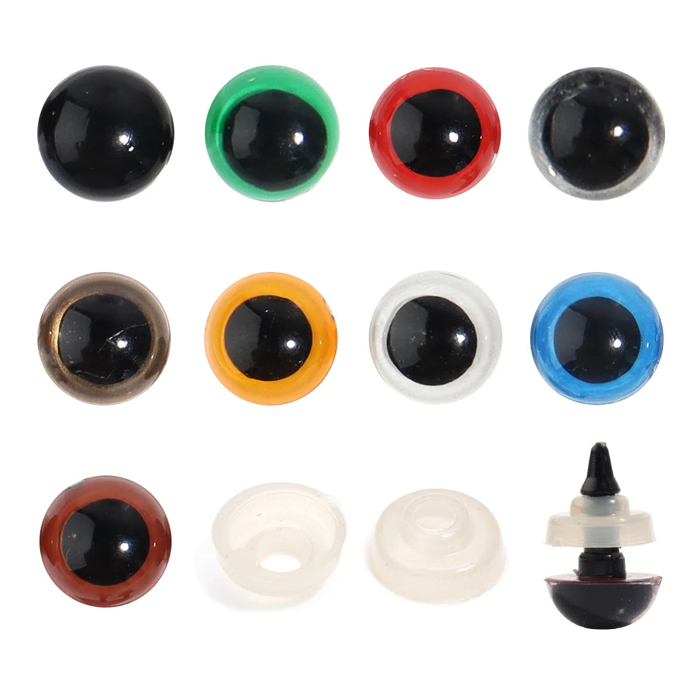 Sicherheitsaugen aus Kunststoff für DIY Puppen & Plüschtiere (8-20mm)