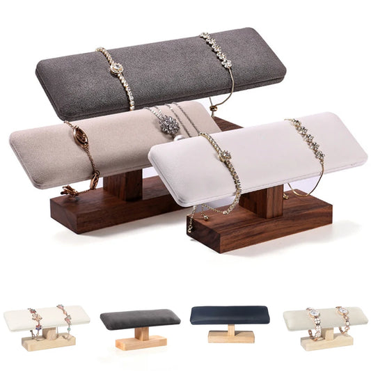 Praktischer Holz Schmuck Displayständer für Ketten und Armbänder