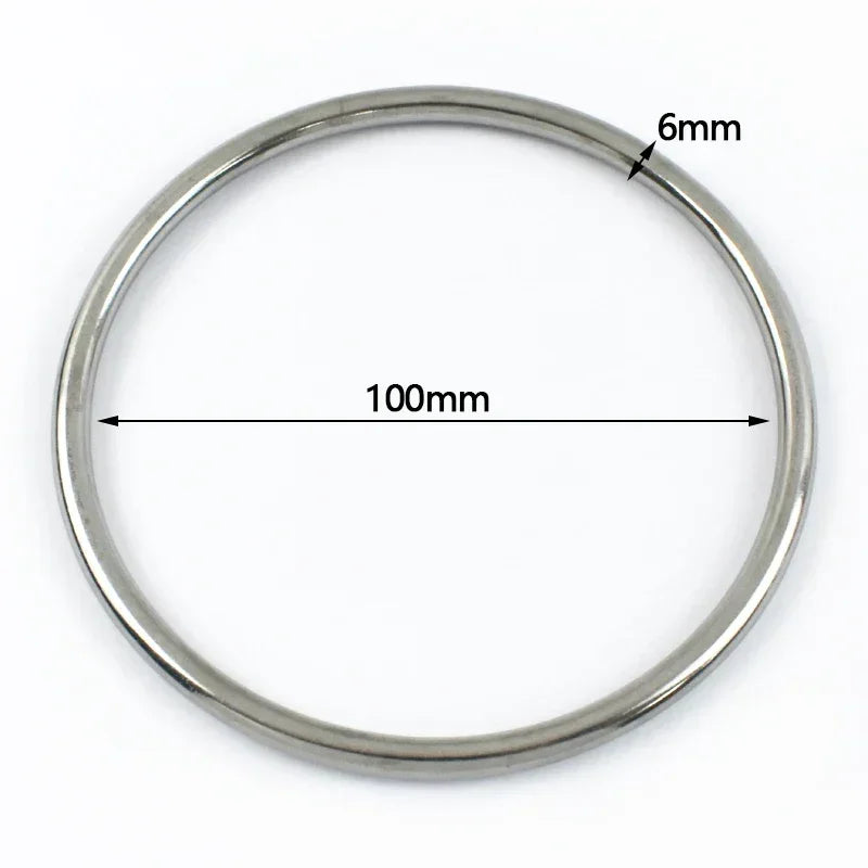 Edelstahl O-Ring Schnallen 15-100mm für Taschen Gurtband Schlüsselanhänger