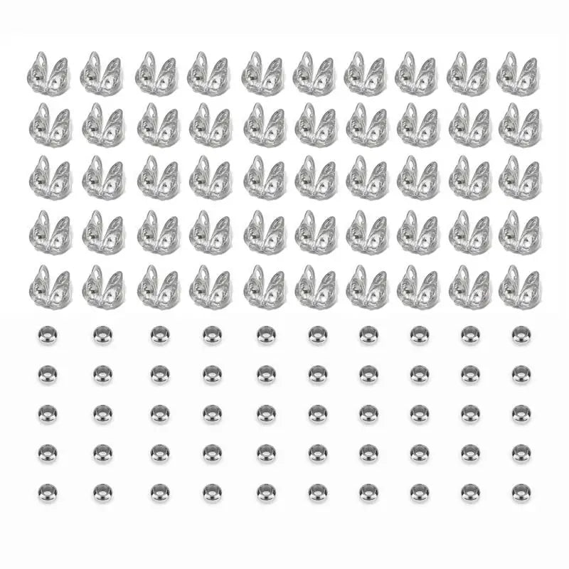 100-teiliges Edelstahl Schmuckverbinder Kit für DIY Projekte
