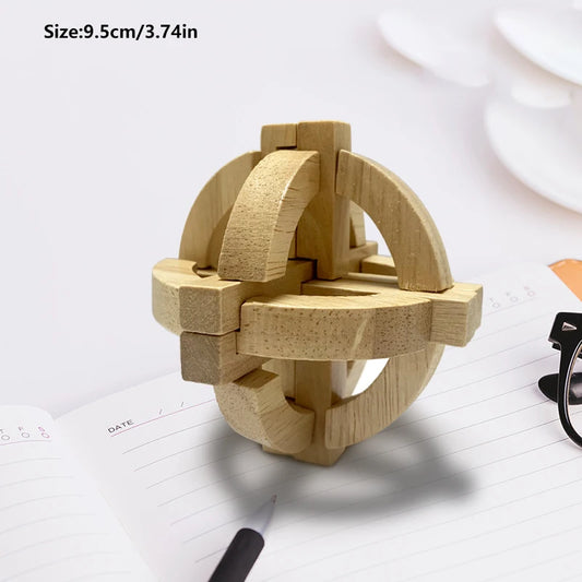 3D Holz Puzzle Kongming Luban Lock Intelligenzspiel für Kinder und Erwachsene