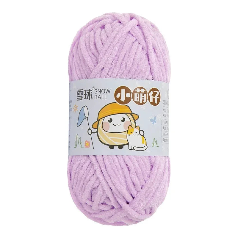 Weiches dickes Chenille Strickgarn 50g für DIY Schal Mütze Pullover