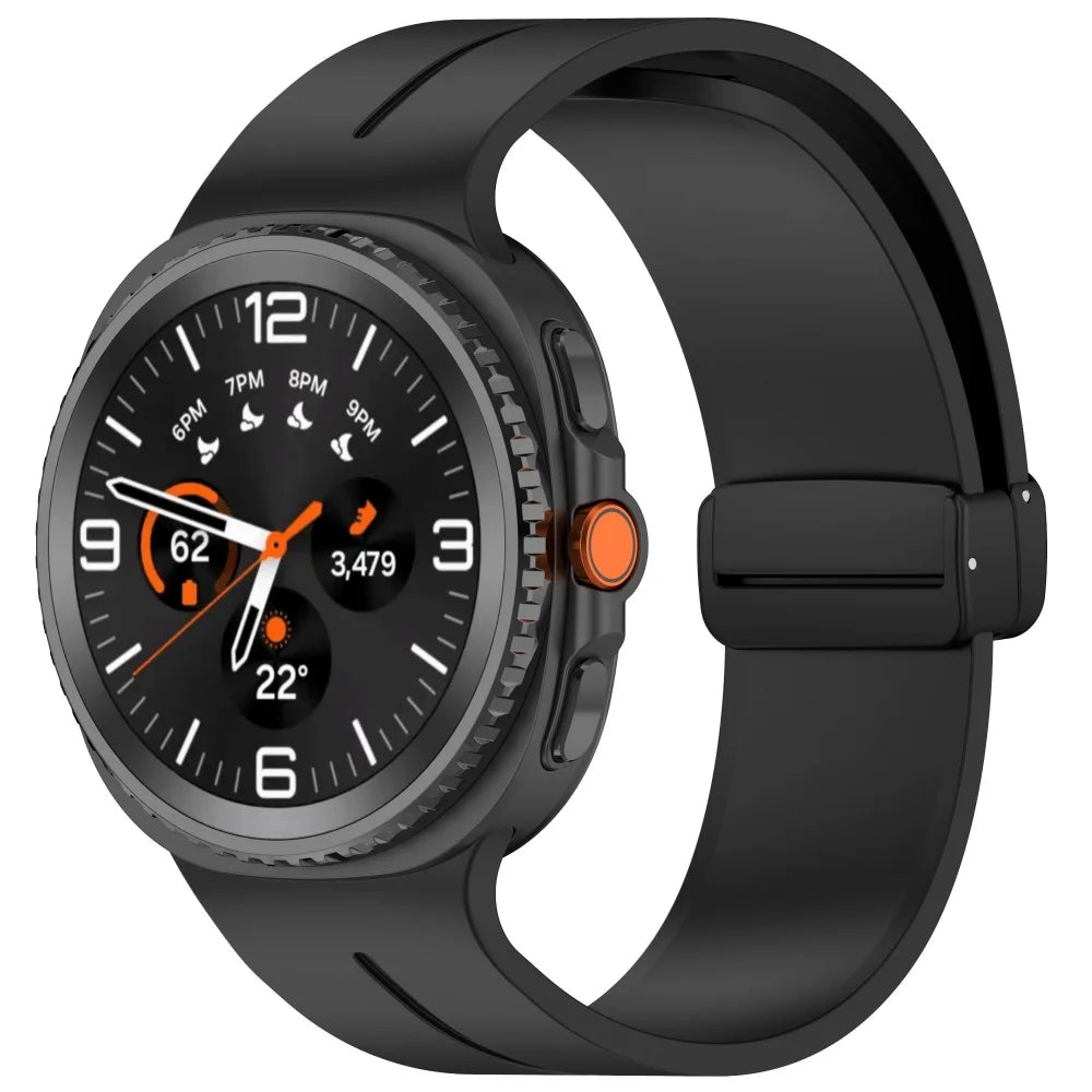 Magnetisches Silikonarmband für Samsung Galaxy Watch 40 44 46 mm Sportband