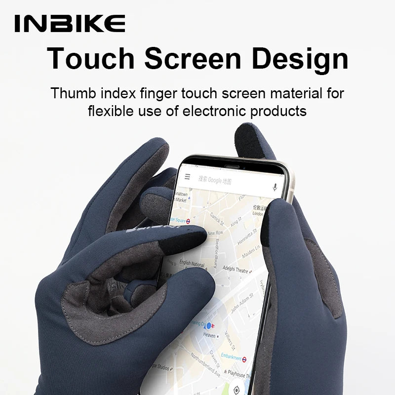Fahrradhandschuhe Vollfinger mit Gelpolsterung | Touchscreen & Fleece-Yabubest - Home & More
