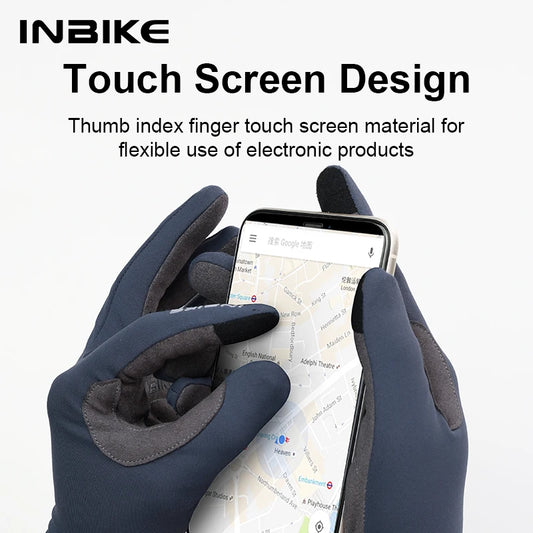 Fahrradhandschuhe Vollfinger mit Gelpolsterung | Touchscreen & Fleece-Yabubest - Home & More