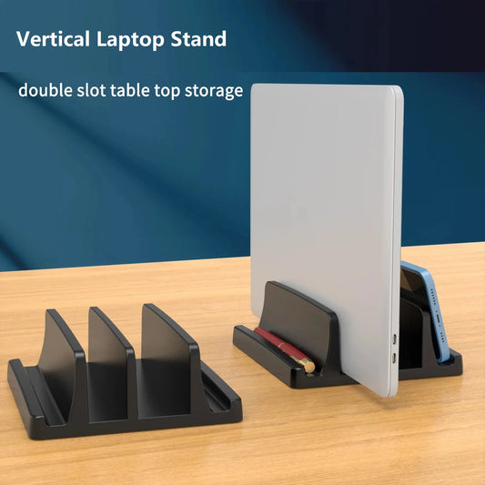 Vertikaler Laptop Ständer Kunststoff Tragbar Platzsparend für Tablets Notebooks