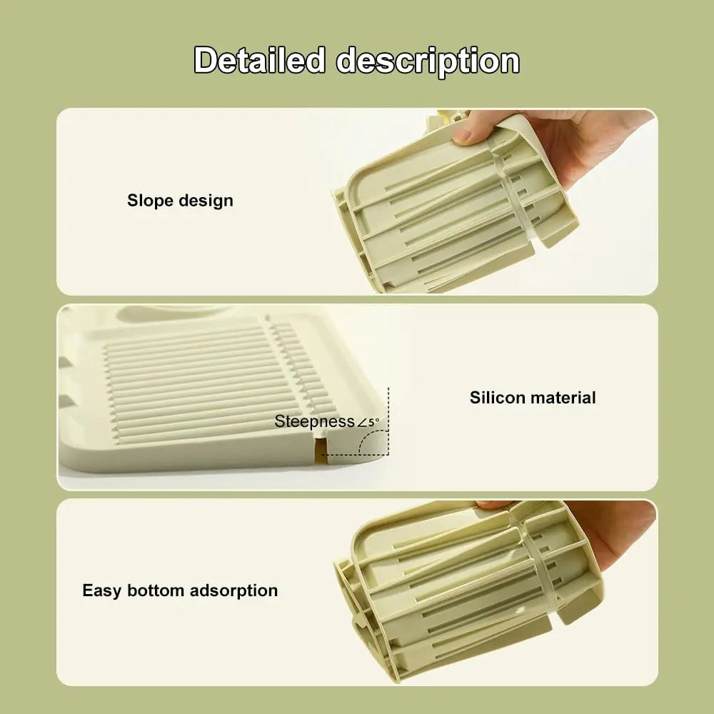 Silikon Wasserhahnmatte Spritzschutz Abtropfmatte für Küchenspüle 2024