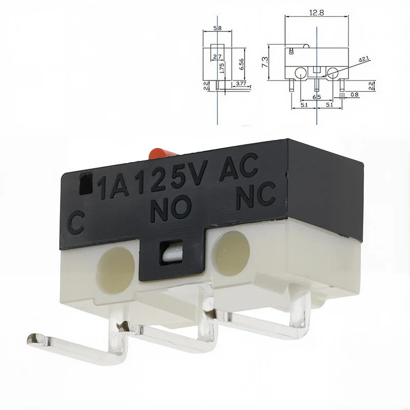 20er Set Mini Mikro Endschalter SPDT 1A 125V mit Hebel