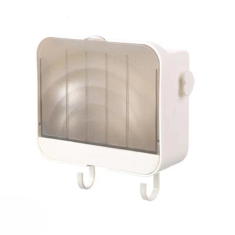 Wandmontage Seifenhalter Abflussabdeckung mit Haken in Grau Weiß Grün