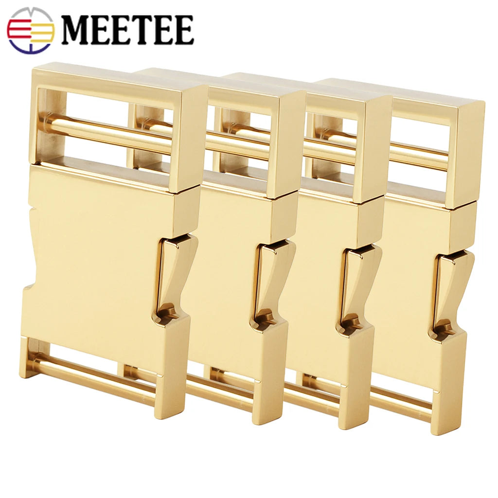 3er Set Metall Schnallen Verschluss 19 25 32 38mm für Rucksack Gürtel